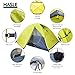 HASLE OUTFITTERS Ultralight Backpacking Tent, 2 Person 3 Season Camping Tents for Hiking Traveling Camping Green