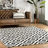 nuLOOM Kellee Hand Tufted Geometric Wool Area