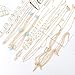 Jstyle 6Pcs Gold Head Chain Jewelry for Women Girls Bridal Bohemian Halloween Party Cosplay Headband Hair Headpiece