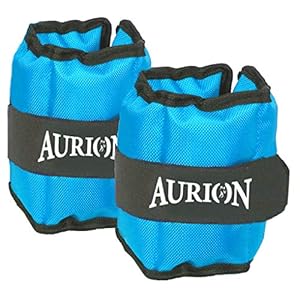 Aurion Wrist Weights 1 Kg x 2 Total 2 kg Home Gym Weight Bands Perfect for Fitness