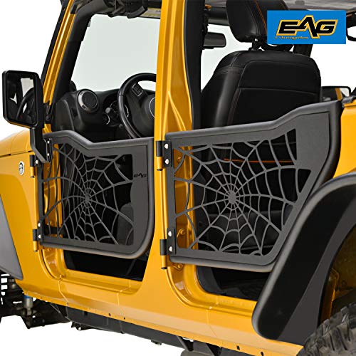 YJ EAG Spyder  Tubular Door with Side View Mirror Fit for 7696 Jeep