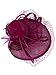 Vijiv Women Vintage Derby Fascinator Hat With Veil Pillbox Headband Feather Cocktail Tea Party