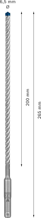 Bosch EXPERT SDS Plus-7X Hammer Drill Bit 6.5 x 200 x 265 mm 10-pk view 3