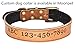Moonpet Soft Padded Real Genuine Leather Dog Collar-Best Full Grain Heavy Duty Dog Collar-Durable Strong Adjustable for Small Medium Large X-Large Male Female Dogs Walking Training-Black,17.2-22''