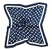 Square Silk Like Scarves Polka Dots Head Scarf Neckerchief Kerchief 27 Inch for Women Girls Baby Boys Cosply Present Sun UV Dust Magic (Navy Blue)