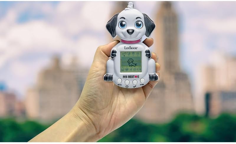 , Console My Best-E Cane con schermo LCD e portachiavi, Bianco, JLMBDOG