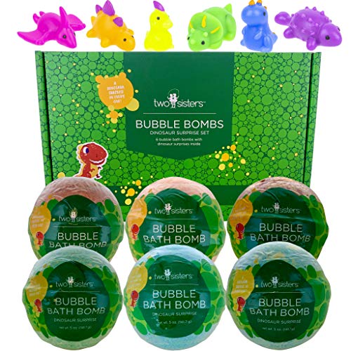 Two Sisters Bubble Bombs Dinosaur Surprise Set Bath Bombs for Kids