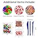RockTown Toys Slime Supplies Kit Stuff - 60 PCS Foam Beads & Balls, Glitter, Fruit Slices, | Add Ins for Slime & Floam | Supply Kit for Slime Parties | Fun & Educational for Boys & Girls
