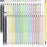 6-Pack Inkless Everlasting Sandalwood Pencils With 6 Extra Nibs - No Sharpening, Writes Like HB, Includes Eraser - View #6