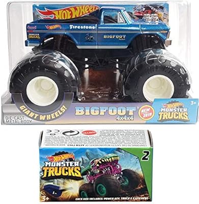 Hot Wheels Classic Blue Crew Monster Big Foot Action 19 Giant Wheels Pickup Blind Box Series Mini Monster Truck With Launcher 2 Items Bundle Buy Online At Best Price In Uae Amazon Ae