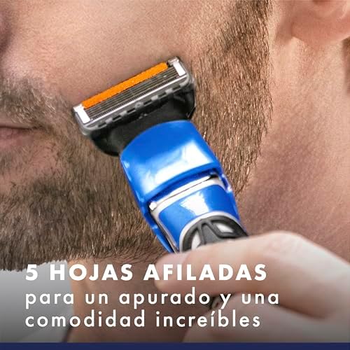 Aparador All-In-1: Apara, Raspa e Perfila Com Precisão o Rosto e o Corpo, Resistente à Água, Aparador de Cabelo Masculino 4 Em 1 Com 3 Pentes e 1 Recarga Gillette Proglide