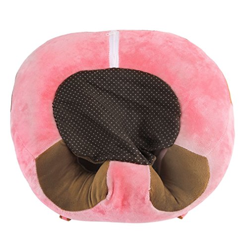 Infant Sitting Chair | Coldcedar Baby Support Seat Sofa | U Shaped Cuddle Seat | Baby Learning to Sit Chair Keep Sitting Posture Comfortable for 0-12 Months Baby (Pink)