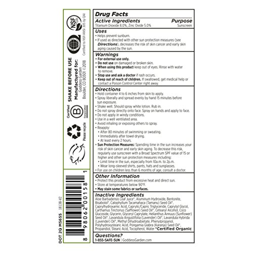 Goddess Garden Organics SPF 30 Natural Mineral Sunscreen - New Formula Available