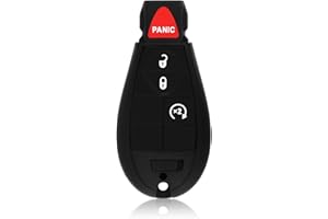 Keylessbest Key Fob Remote Replacement for 2018 2019 Dodge Ram 1500 Classic 4 Buttons 433MHz GQ4-53T,Black