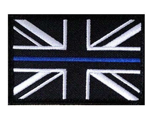 Union Jack BLACK SILVER-THIN BLUE LINE 