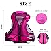 Faxpot Inflatable Life Jacket Adult Swimming Vest for Snorkeling Suitable for 80-220 lbs (Pink)