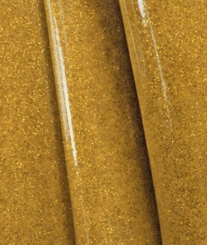Gold Sparkle Vinyl Fabric - by the Yard