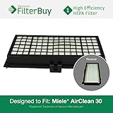 Miele Active AirClean 30 HEPA Filter, Part # AAC30 & SFAA30. Designed by FilterBuy to fit Miele models S7000-S7999, S2000-S2999, S300i-S858i.