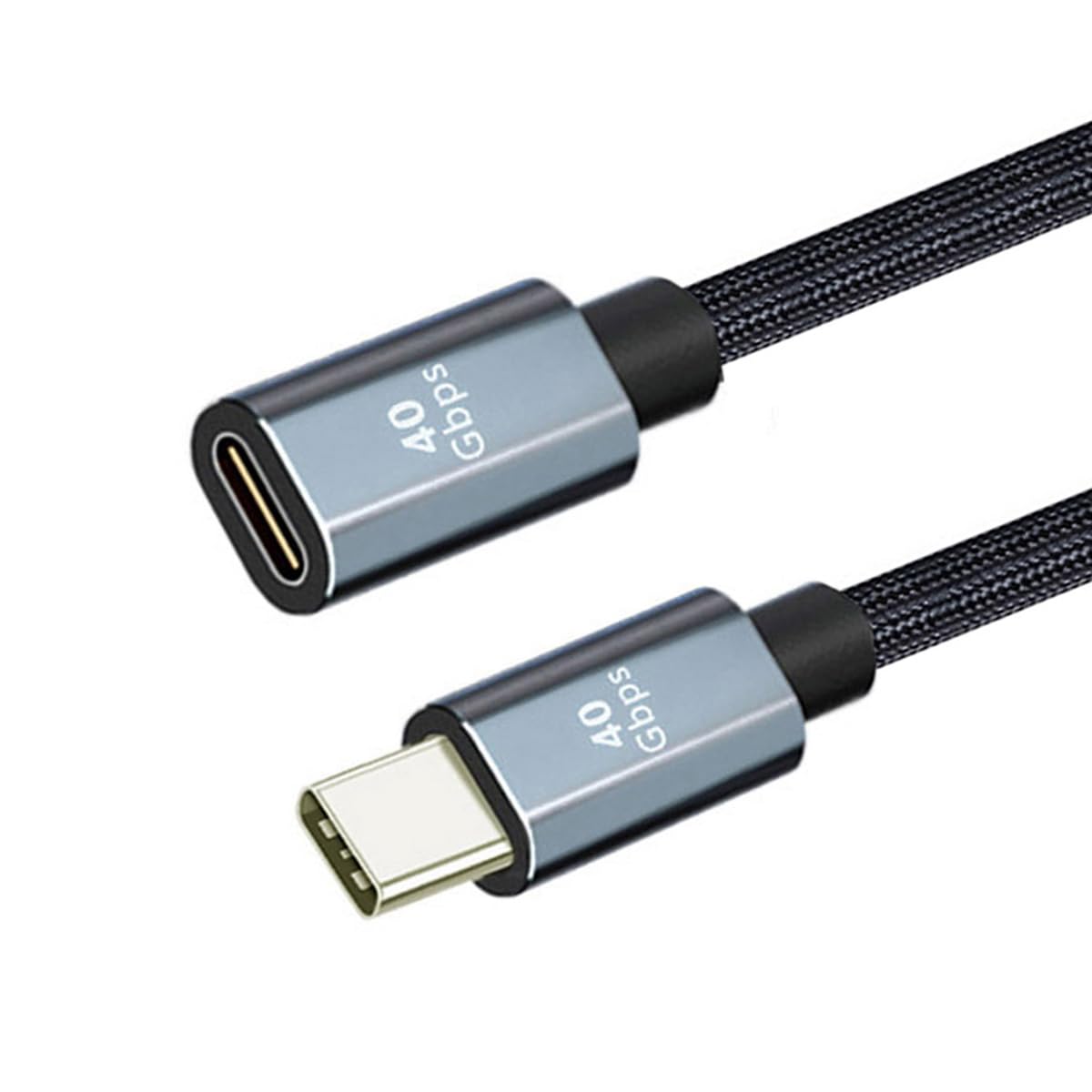 CY Cable USB4 Extension Cable Male to Female 40Gbps USB4.0 with 100W Charging and 8K@60Hz Compatible with iPhone 15 Laptop Thunderbolt3/4 (30cm) — image 1