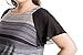 Chicwe Women's Plus Size Luxury Raglan Sleeves Maxi Dress with Belt 18, Multi Grey
