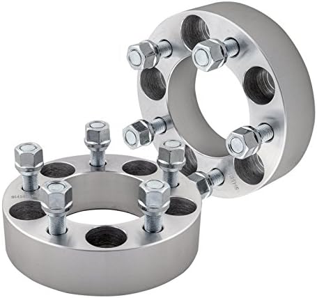 DCVAMOUS 2pc 1.5" Jeep 5x4.5 Wheel Spacers Adapters 5 Lug 5x114.3 with 1/2" Studs for YJ TJ Wrangler, ZJ Grand Cherokee, KJ KK Liberty, MJ Comanche, XJ Cherokee