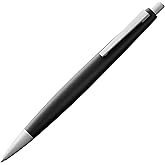 Lamy 2000 black - elegant ballpoint pen in robust fibreglass barrel - perfectly balanced - incl. giant refill M 16 in line width M in black
