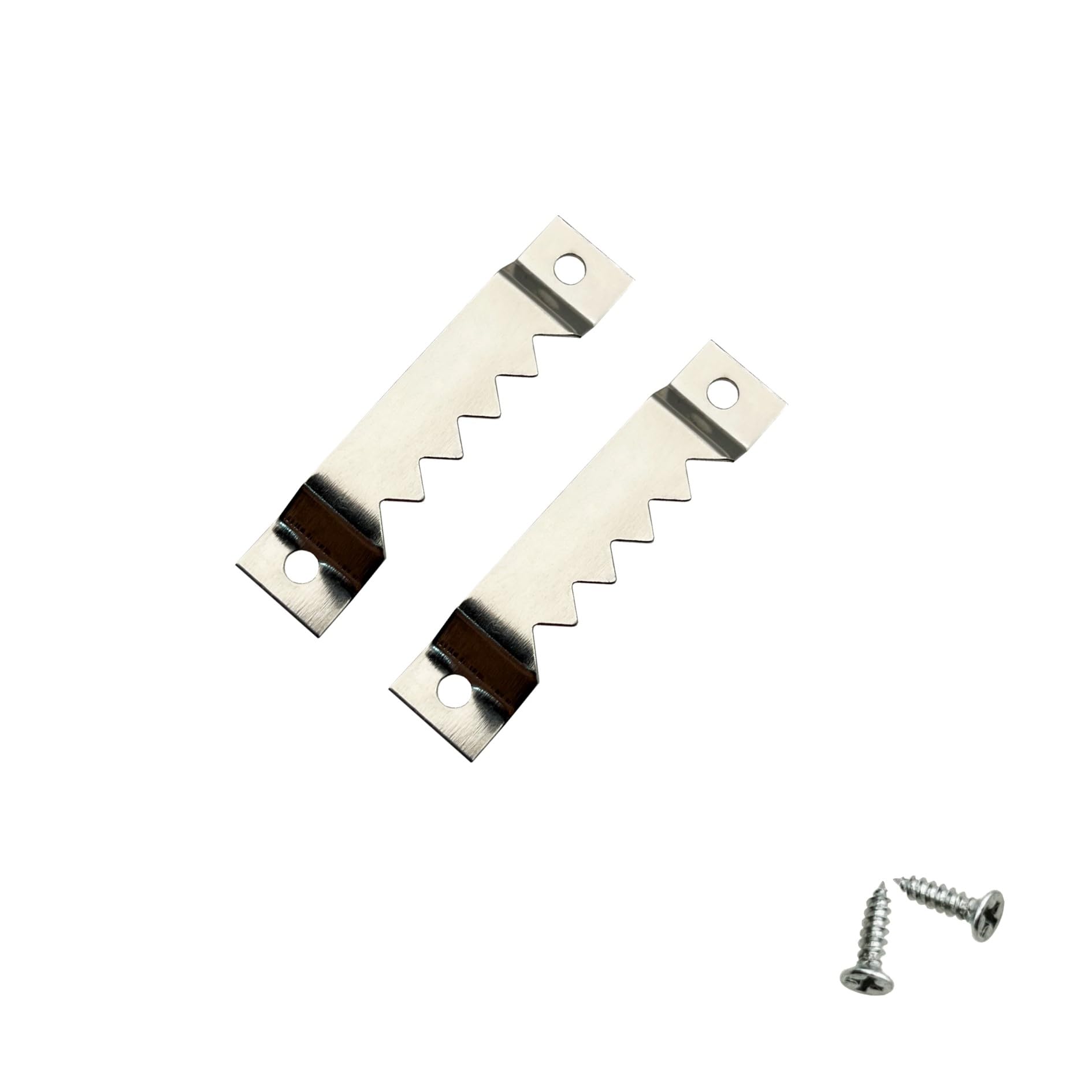 30 Pack Large Sawtooth Picture Hangers Metal Photo Frame Hangers Heavy-Duty Picture Hook Hangers with Screws for Home Decoration Hanging Wall Clock Decorative Paintings Artwork - Silver