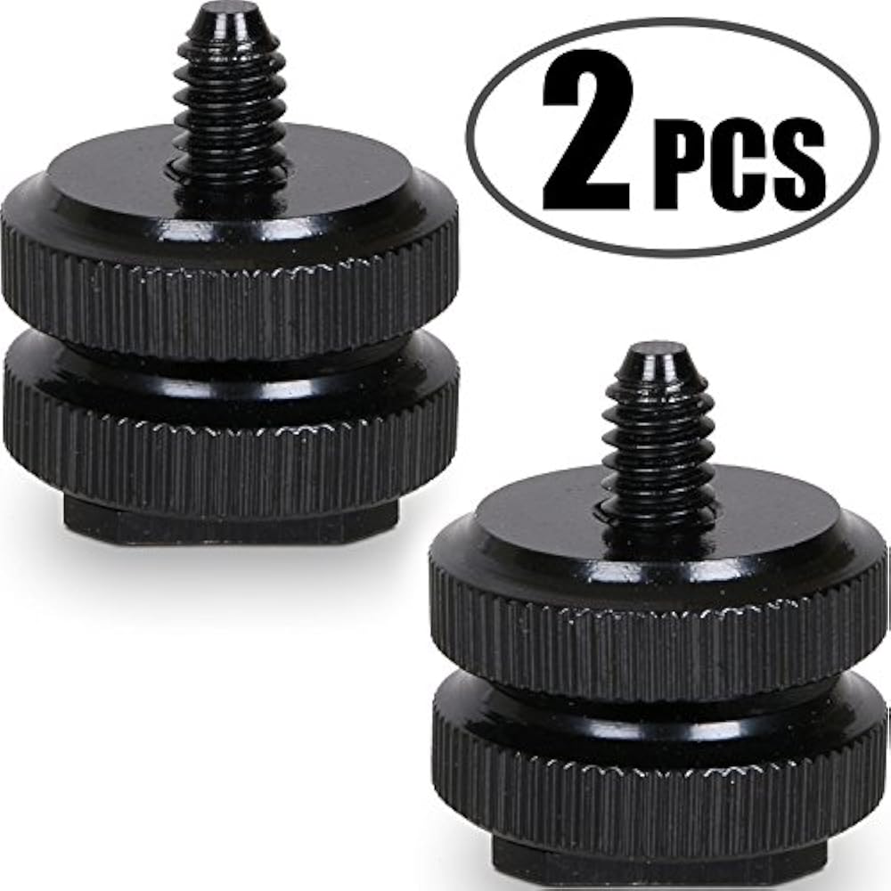 Camera Hot Shoe Mount To 1/4&quot;20 Tripod Screw Adapter