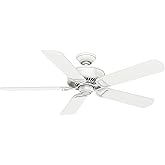 Casablanca 54 inch Indoor Ceiling Fan No Light with Remote Control - Ceiling Fan without Light, Standard Mount, 5 Blades, For