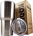 MythGeek Coolers Vacuum Insulated Tumbler Kit, Stainless Steel Dual Wall, Thermal Coffee Travel Cup Mug, Thermos BPA Free, Hold Ice 24 Hours, Siliver 30oz
