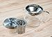 BOJE Teapot - 40oz - Sleek Design Perfect For Looseleaf, Blooming Teas or Tea Bags - Removable Stainless Steel Infuser