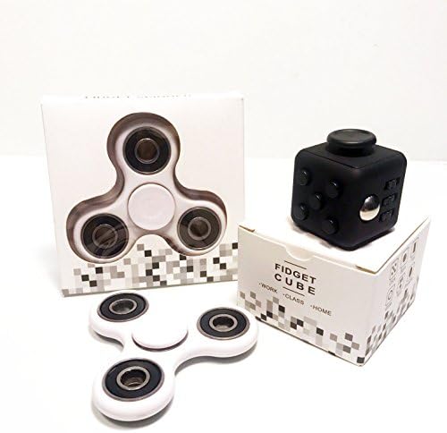 ZILA COMPANY - PRIME FIDGET SPINNERS + FIGIT CUBES SETS in Multi Colors, Metallic, Camo, Abstract, with High Speed Bearings, Acrylic, ADHD, OCD, EDC, for Anti-Anxiety, Stress, Relaxation, Desk Toys