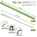 WALFOS Reusable Silicone Straws- Extra Long Flexible Straight Straws for Smoothies /20 & 30 oz Tumblers Yeti/Rtic/Ozark/Trail -（8 Straws + 3 Cleaning Brushes + 1 Storage Pouch）- Food Grade & BPA FREE