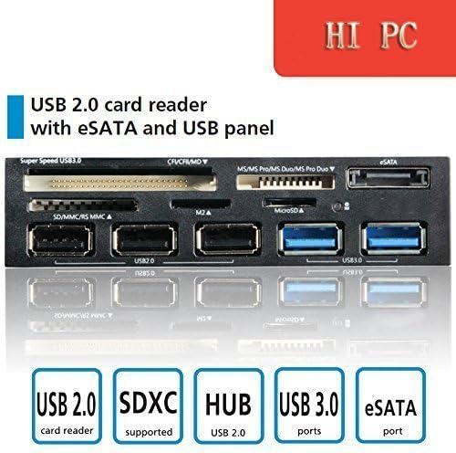 HI PC 74-In-1 3.5-Inch Internal Card Reader With USB Port