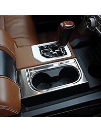 Justautotrim   Soporte de acero para el centro y la consola delantera del interior y caja de almacenamiento, accesorios de marco para Toyota Tundra