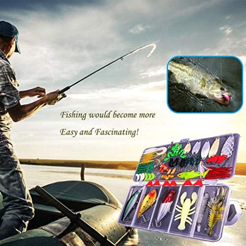 Euone �� Fake Bait Set, 77pcs /Set False Bait Cockroach Sequins Soft Bait Thunder Minnow Bait