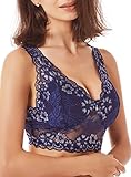 Womens Seamless Lace Sleep Bra