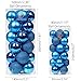 Sea Team 30ct Christmas Ball Ornaments Shatterproof Christmas Tree Baubles Decorations with Tied Strings for Holiday Wedding Party Decor, Glitters-free Easy to Clean, 1.97