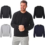 Iron Mountain Men’s Fleece Jumper Crew Neck Sweatshirt Black 3XL