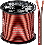 InstallGear 14 Gauge Speaker Wire OFC Oxygen-Free Copper, 100-feet
