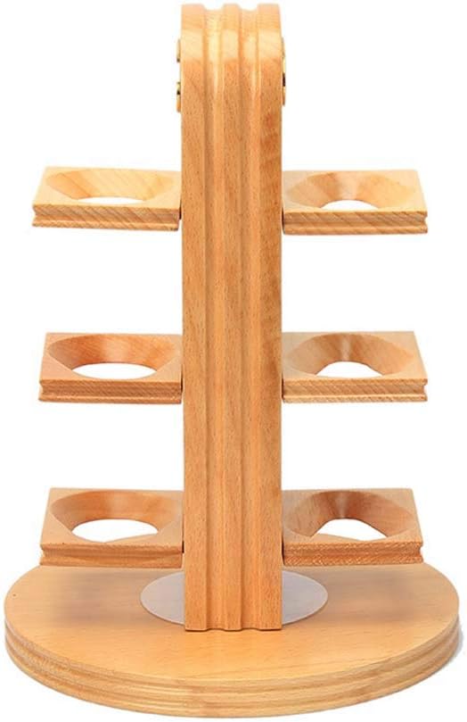 YDYG Rotation Type Tobacco Coasters Solid Wood Pipe Male Smoking Accessories 6 Pipe Holder Pipe Accessories