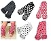 Toptim Baby Knitted Leg Warmers for Little Girls , Toddlers & Children (Dots of 5 Pairs)