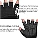 SEEU Mens Weight Lifting Gloves with 17.5