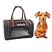 Bennies World Airline Approved Soft Sided Pet Carrier Travel Bag - Small Dogs and Cats - Fits under Seat