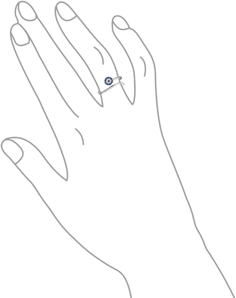 Minimalist CZ 1MM Band Stackable Midi Knuckle Evil Eye Ring 14K Gold Plated 925 Sterling Silver For Women Adjustable