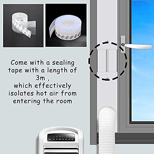 Portable Air Conditioner Window Vent Kit, Adjustable Length Portable AC