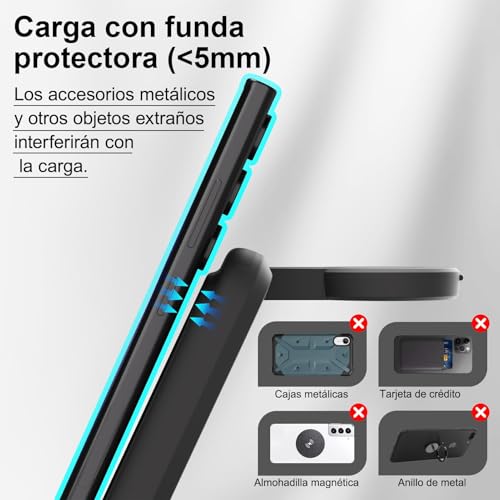 SwanScout Estación de Carga para Samsung S26 Ultra, Cargador Inalámbrico 3 en 1 para Galaxy S26+/S25/S24/S23/Note 20/Z Flip/Z Fold, Galaxy Watch Ultra/8/7/6/5/FE, Galaxy Buds3 (Sin Adaptador) (Negro)