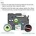 JetSir Compatible Label Tape Replacement for Brother P-touch M Tape M231 MK231 M-K231 Use on Brother P-Touch PT-M95 PT-90 PT-70 PT-65 PT-85, 0.47 Inch (12mm) x 26.2 Feet (8m), Black on White, 6 Pack