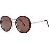 JOOX Polarized Retro Round Sunglasses for Women, Vintage Oversized Ladies Sun Glasses with 100% UV Protection Lens