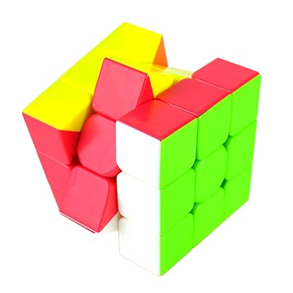 Alician Colorful Speed Magic Cube Puzzle Finger Toy 5.7x5.7x5.7cm Random Color